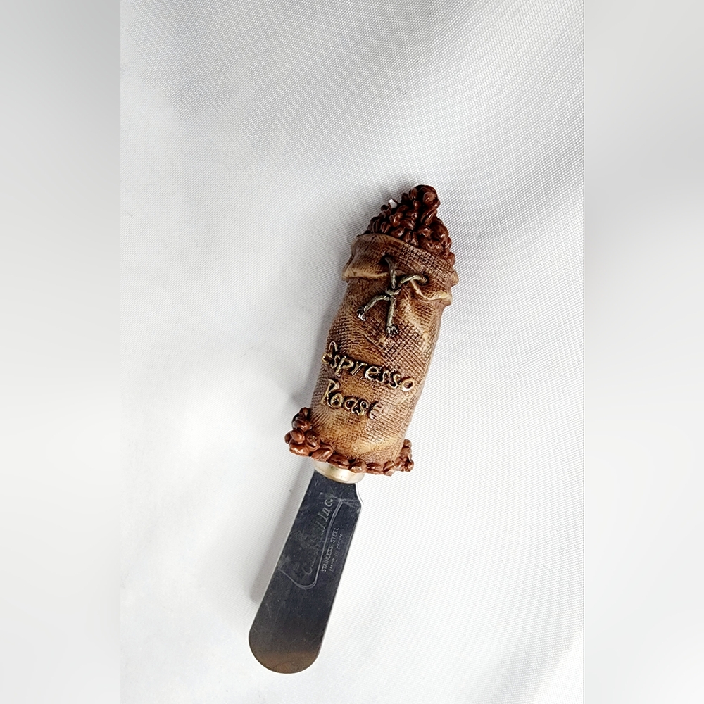 Coffee Bean Burlap Sack Butter Knife